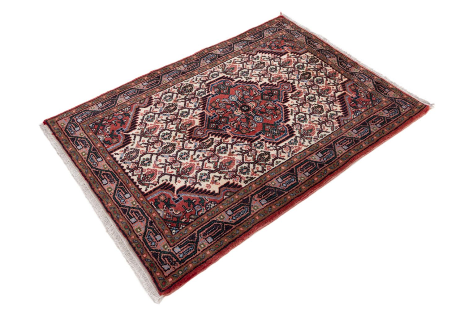 Alfombra persa - Nómada - 120 x 82 cm - crema