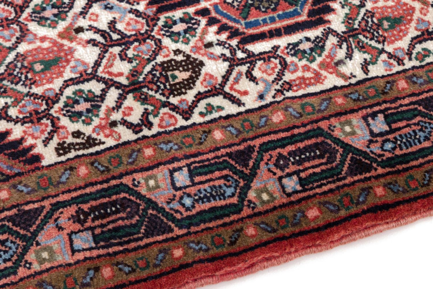 Alfombra persa - Nómada - 120 x 82 cm - crema