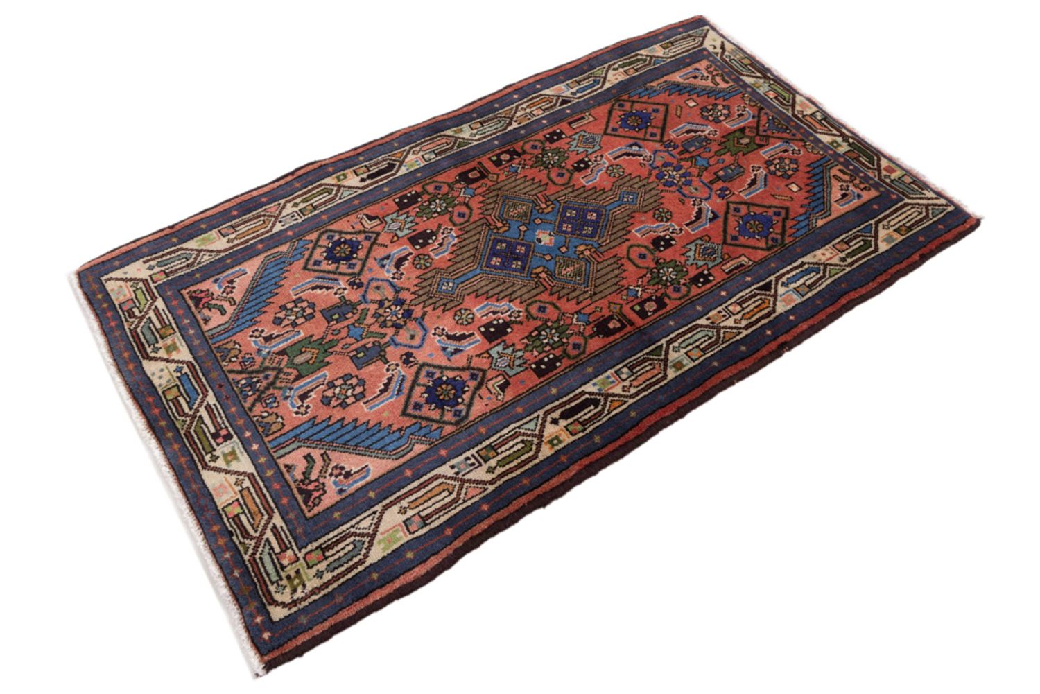 Alfombra persa - Clásica - 138 x 80 cm - rojo claro