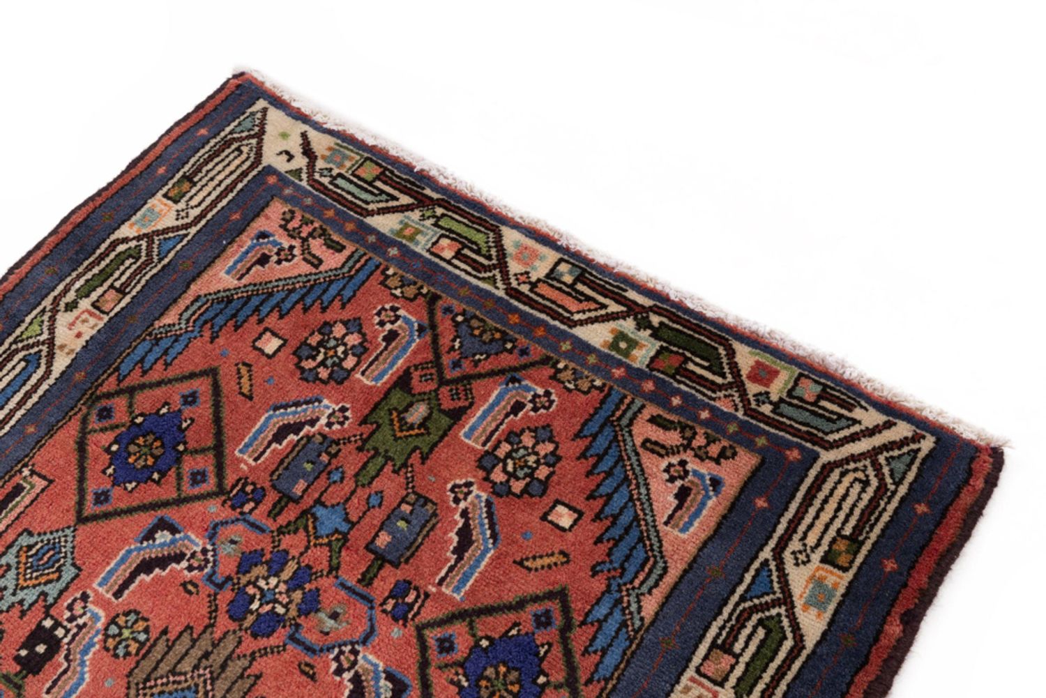 Alfombra persa - Clásica - 138 x 80 cm - rojo claro