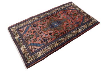 Alfombra persa - Clásica - 138 x 80 cm - rojo claro