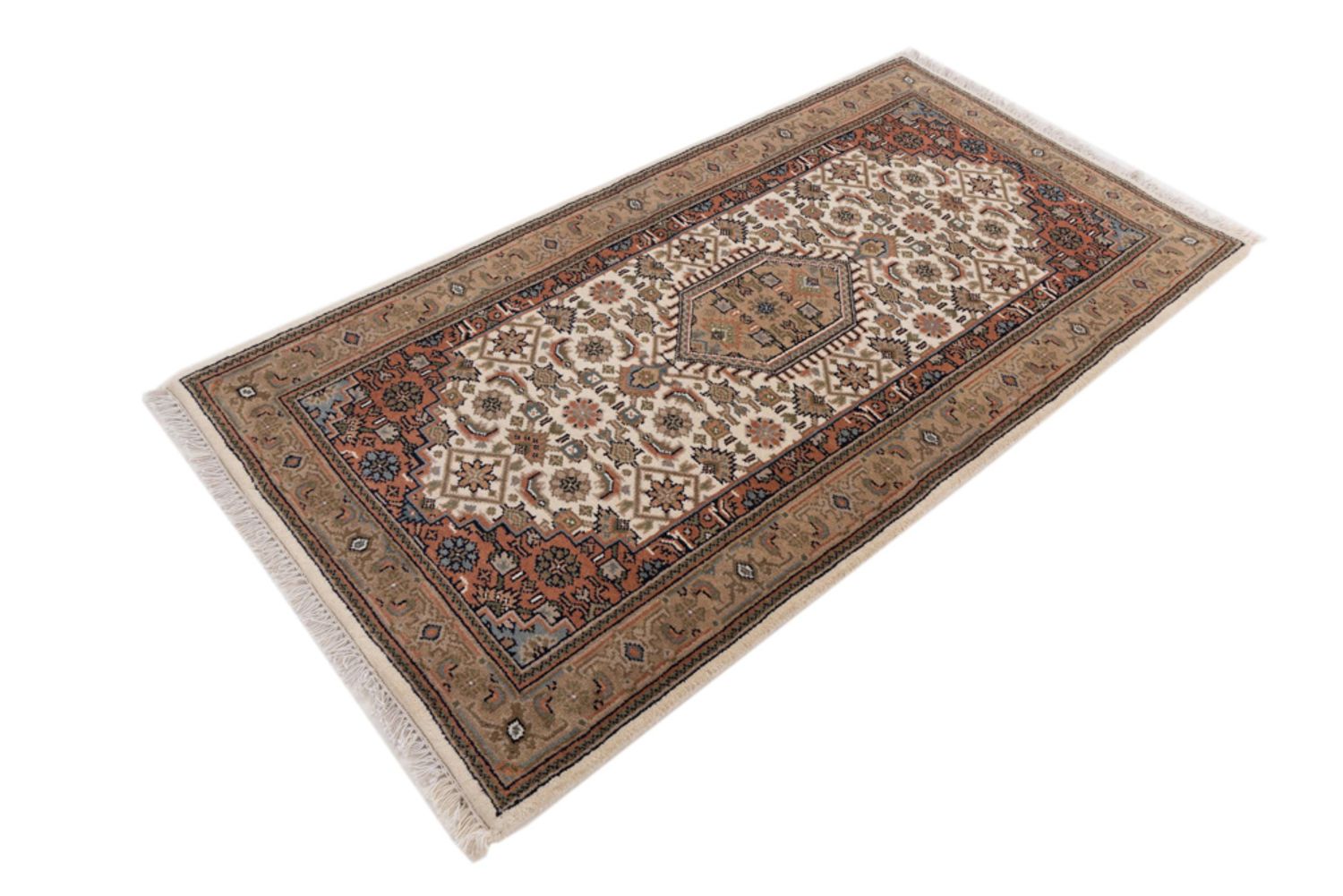 Alfombra oriental - Bidjar - Indus - 138 x 73 cm - arena