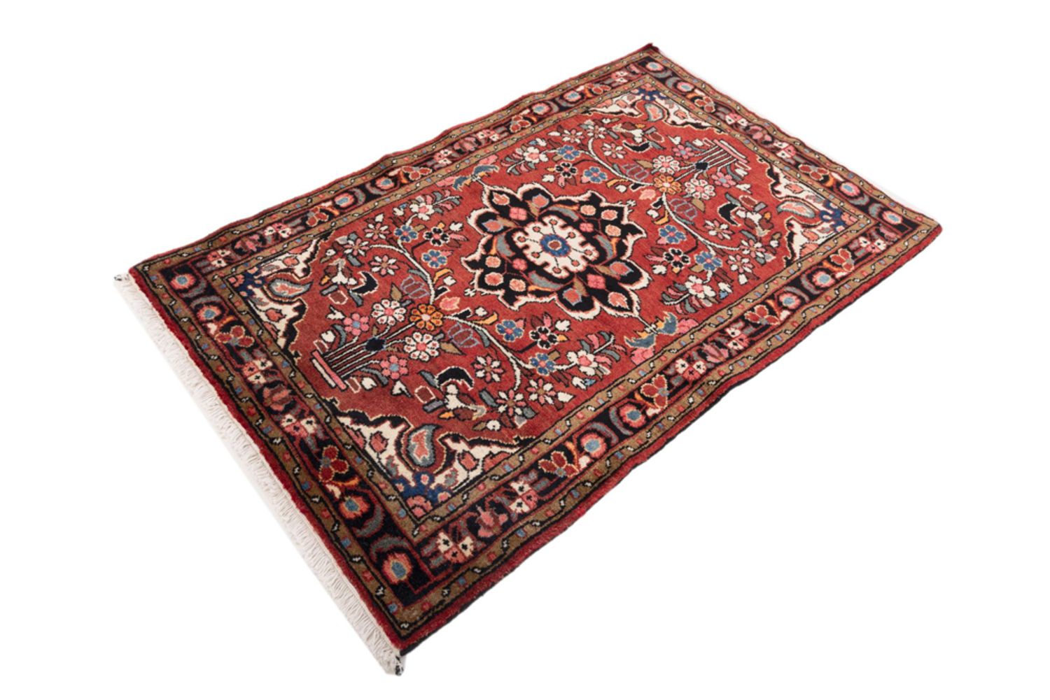 Alfombra persa - Nómada - 135 x 85 cm - rojo