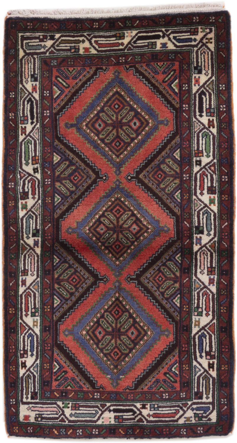 Alfombra persa - Nómada - 135 x 78 cm - multicolor