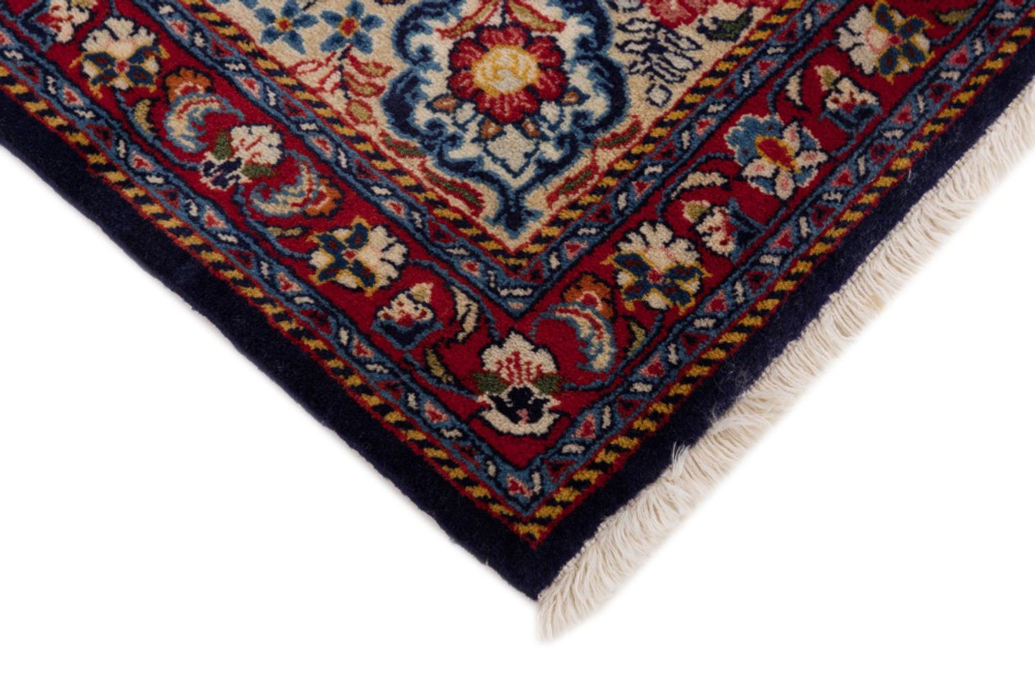 Perský koberec - Ghom - 126 x 70 cm - tmavě modrá