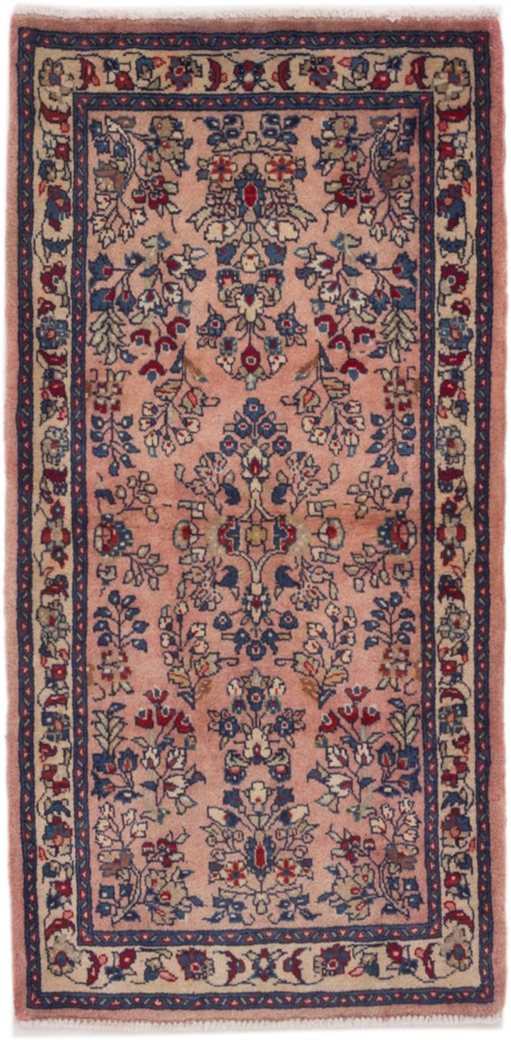 Alfombra persa - Clásica - 135 x 70 cm - rojo claro