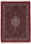 Alfombra persa - Bidjar - 113 x 80 cm - rojo oscuro