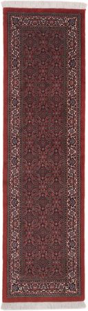 Alfombra de pasillo Alfombra persa - Bidjar - 198 x 55 cm - rojo oscuro