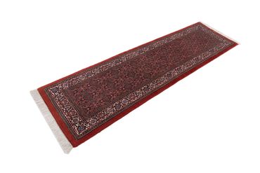 Alfombra de pasillo Alfombra persa - Bidjar - 198 x 55 cm - rojo oscuro