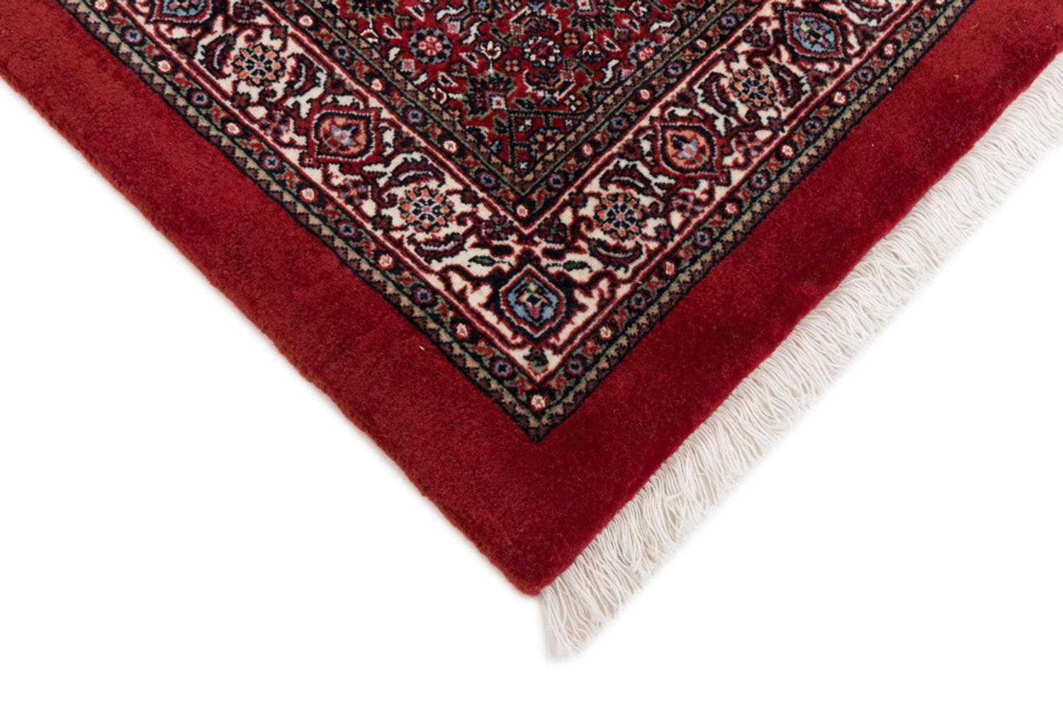 Alfombra persa - Bidjar - 100 x 70 cm - rojo oscuro