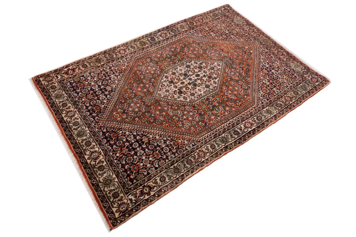 Persisk teppe - Bijar - 140 x 90 cm - mørk beige