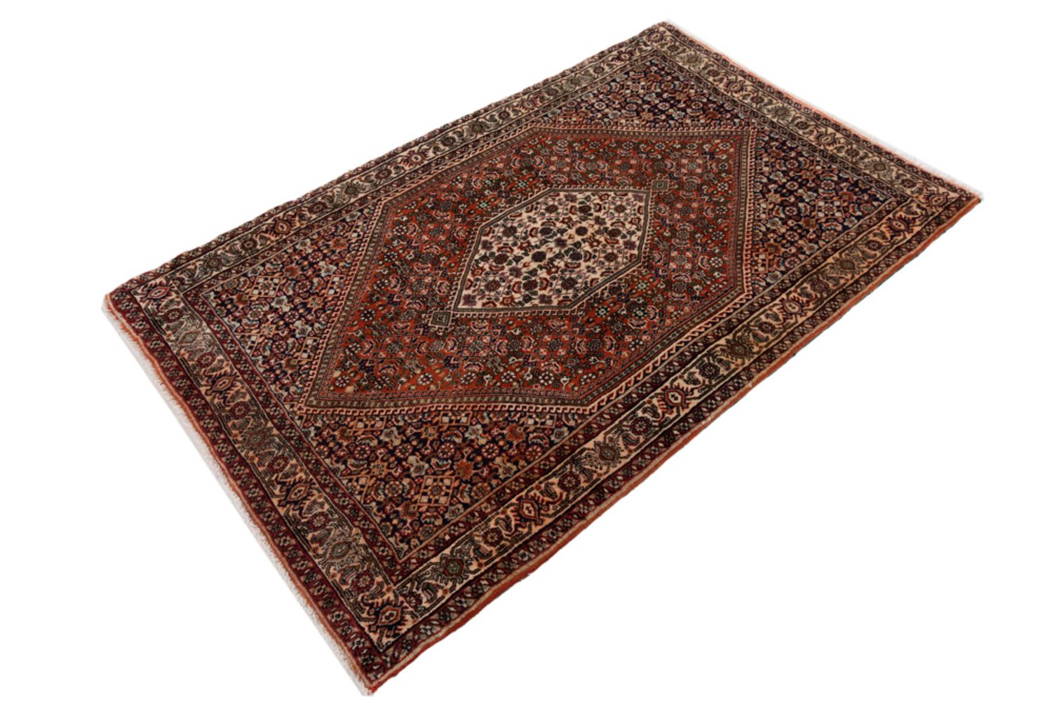 Persisk teppe - Bijar - 140 x 90 cm - mørk beige