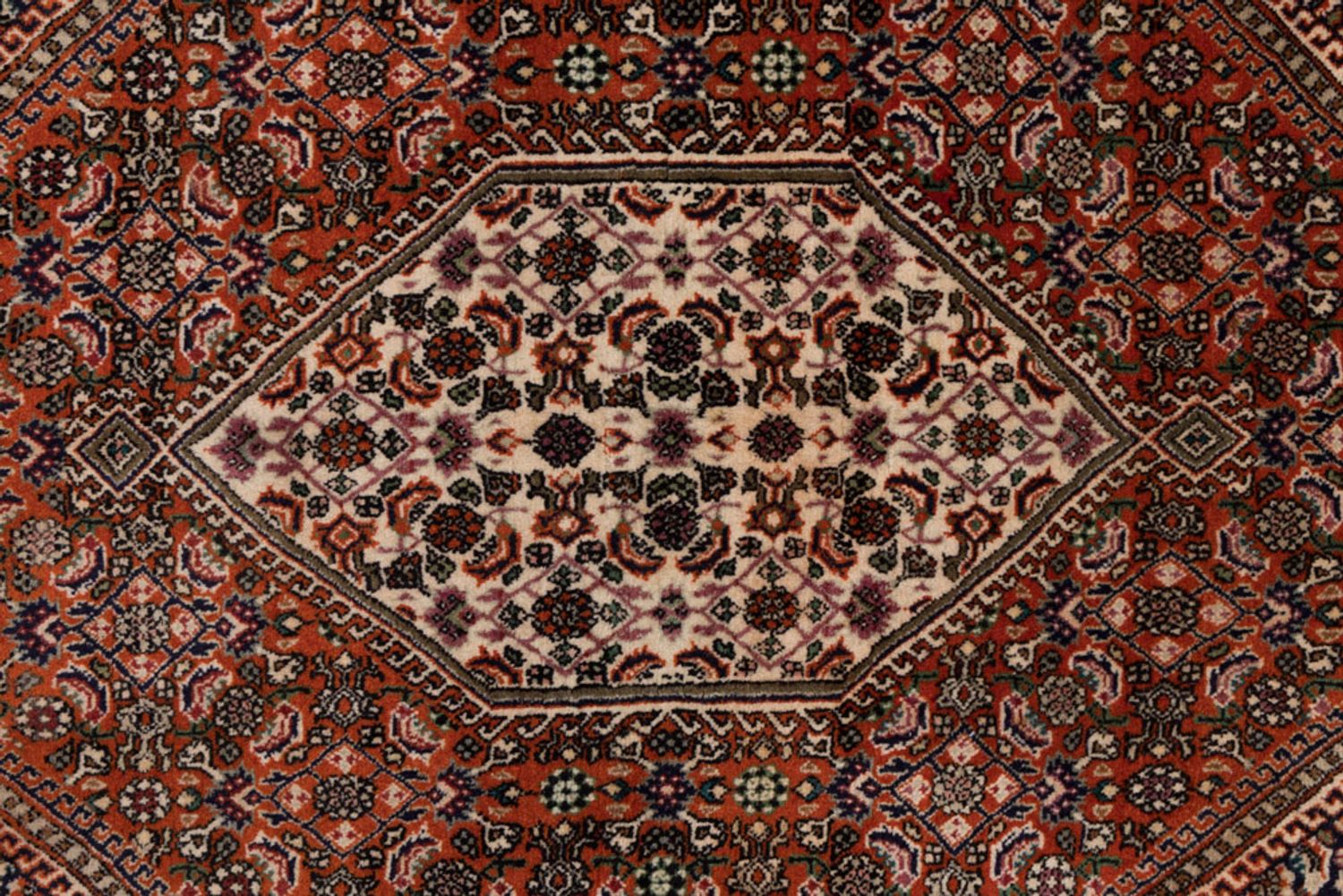 Persisk teppe - Bijar - 140 x 90 cm - mørk beige