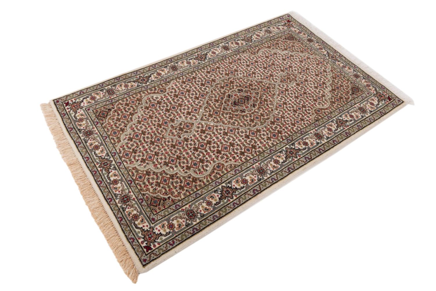 Alfombra oriental - Tabriz - 151 x 94 cm - arena