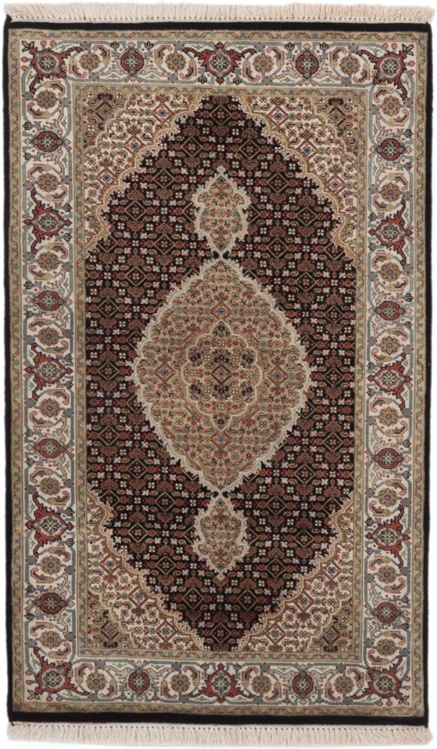 Alfombra oriental - Tabriz - 155 x 95 cm - beige oscuro