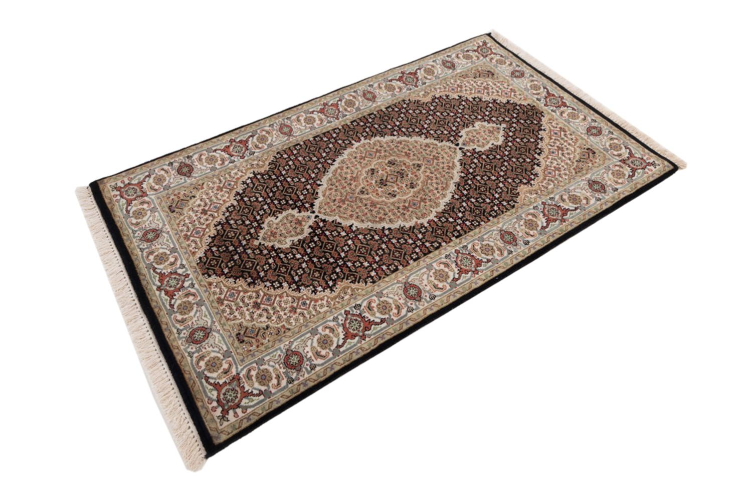 Alfombra oriental - Tabriz - 155 x 95 cm - beige oscuro