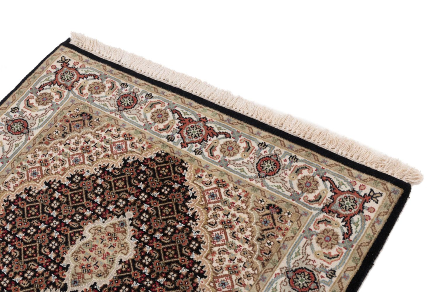Alfombra oriental - Tabriz - 155 x 95 cm - beige oscuro