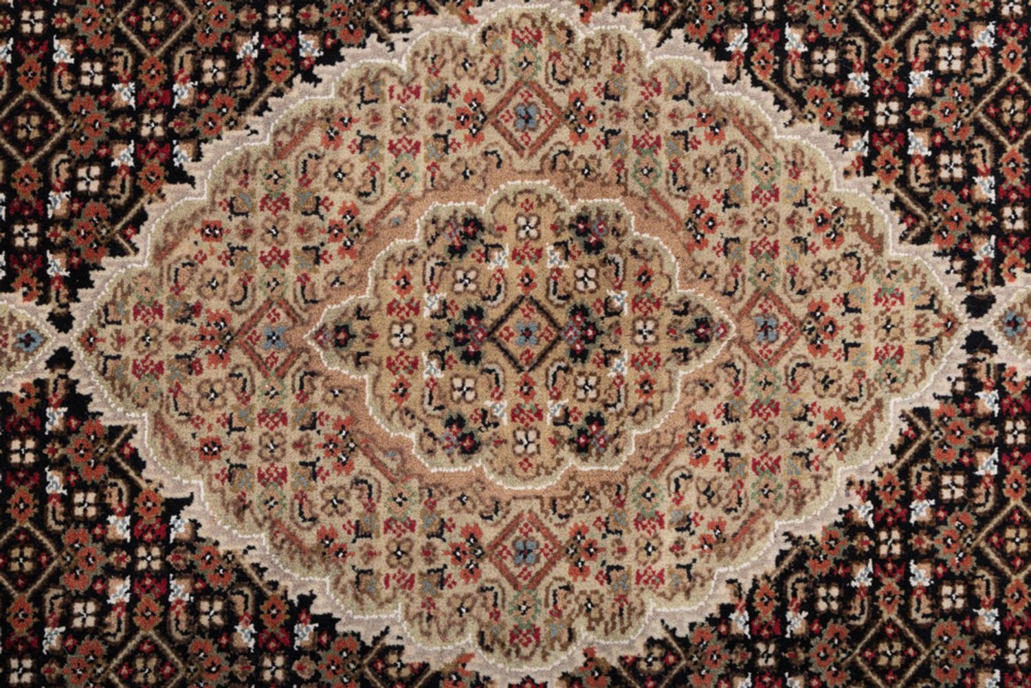 Alfombra oriental - Tabriz - 155 x 95 cm - beige oscuro