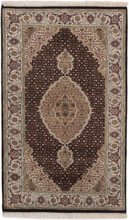 Alfombra oriental - Tabriz - 155 x 95 cm - beige oscuro