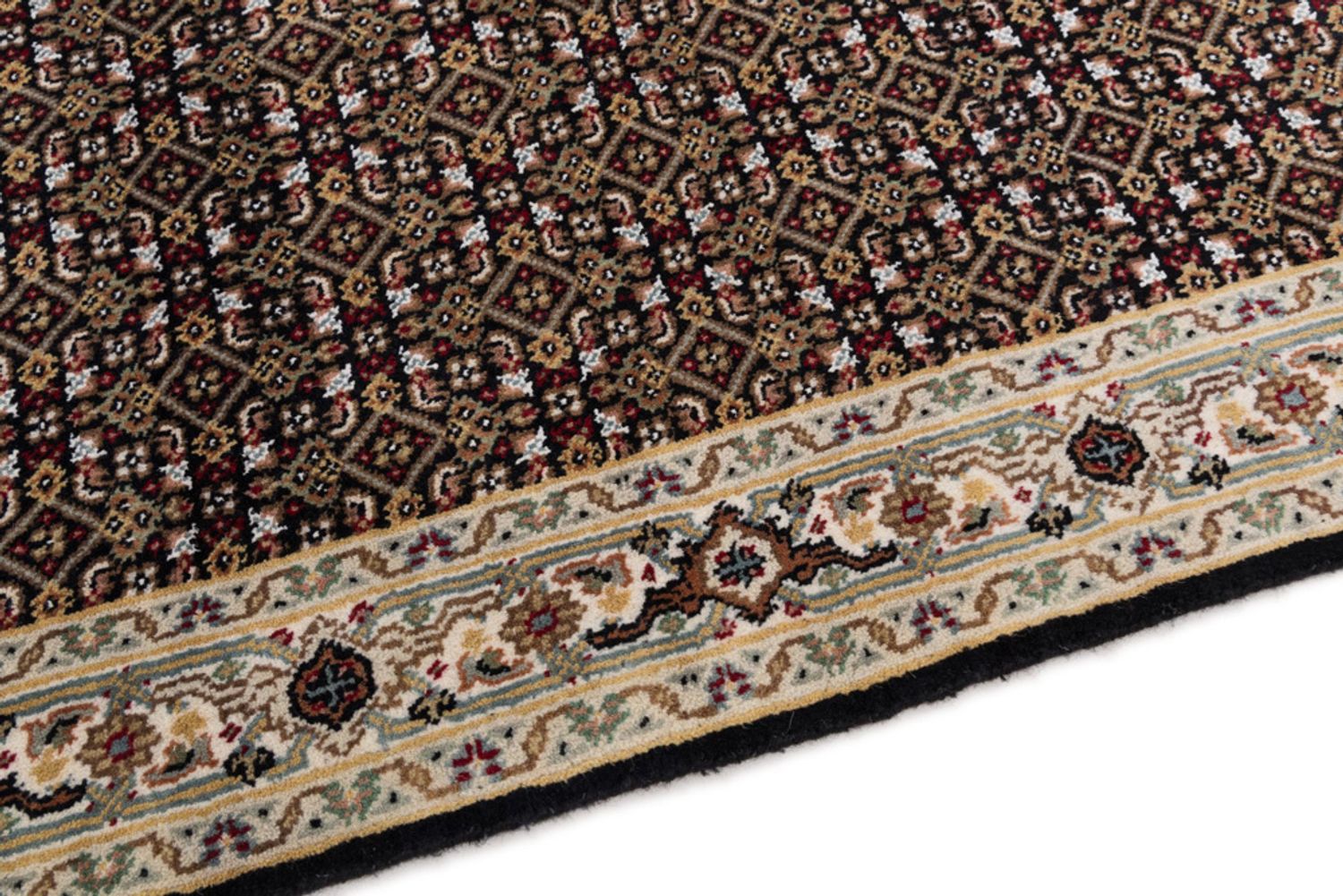 Alfombra oriental - Tabriz - 159 x 93 cm - beige oscuro