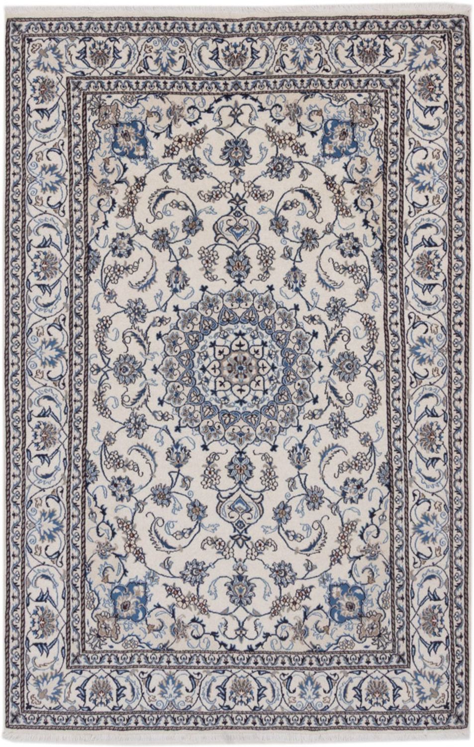 Perský koberec - Nain - 292 x 192 cm - krémová