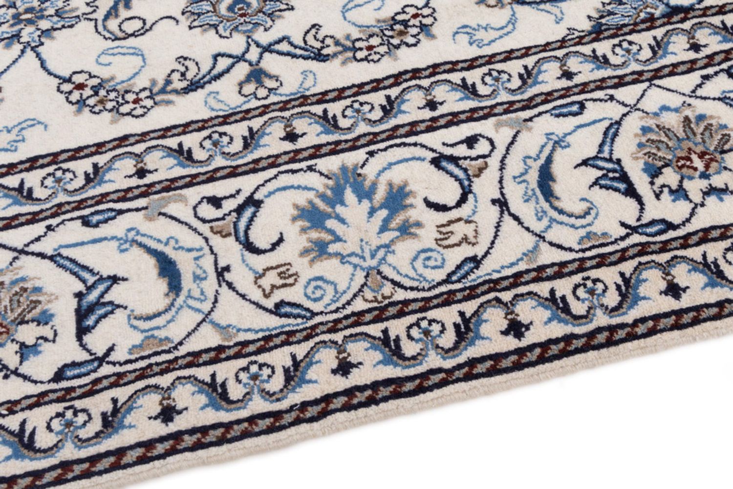 Perský koberec - Nain - 292 x 192 cm - krémová