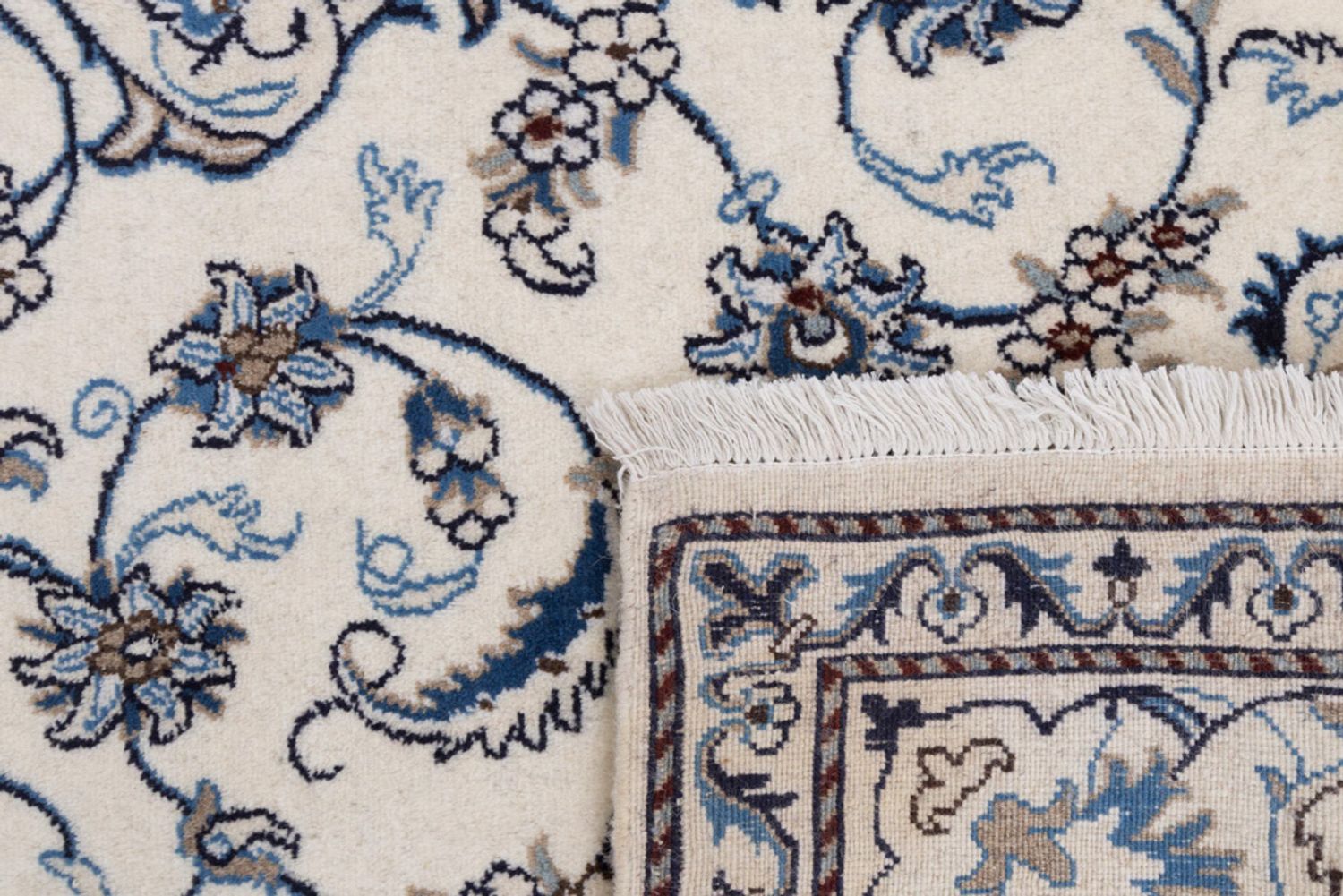 Perský koberec - Nain - 292 x 192 cm - krémová