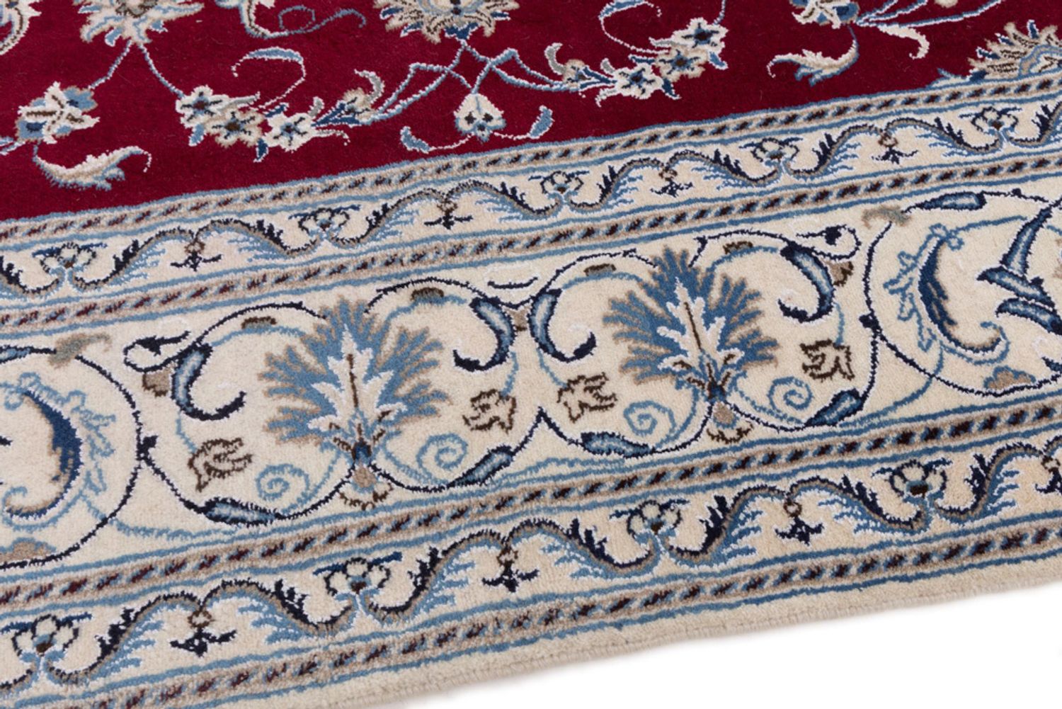 Perský koberec - Nain - 293 x 198 cm - červená