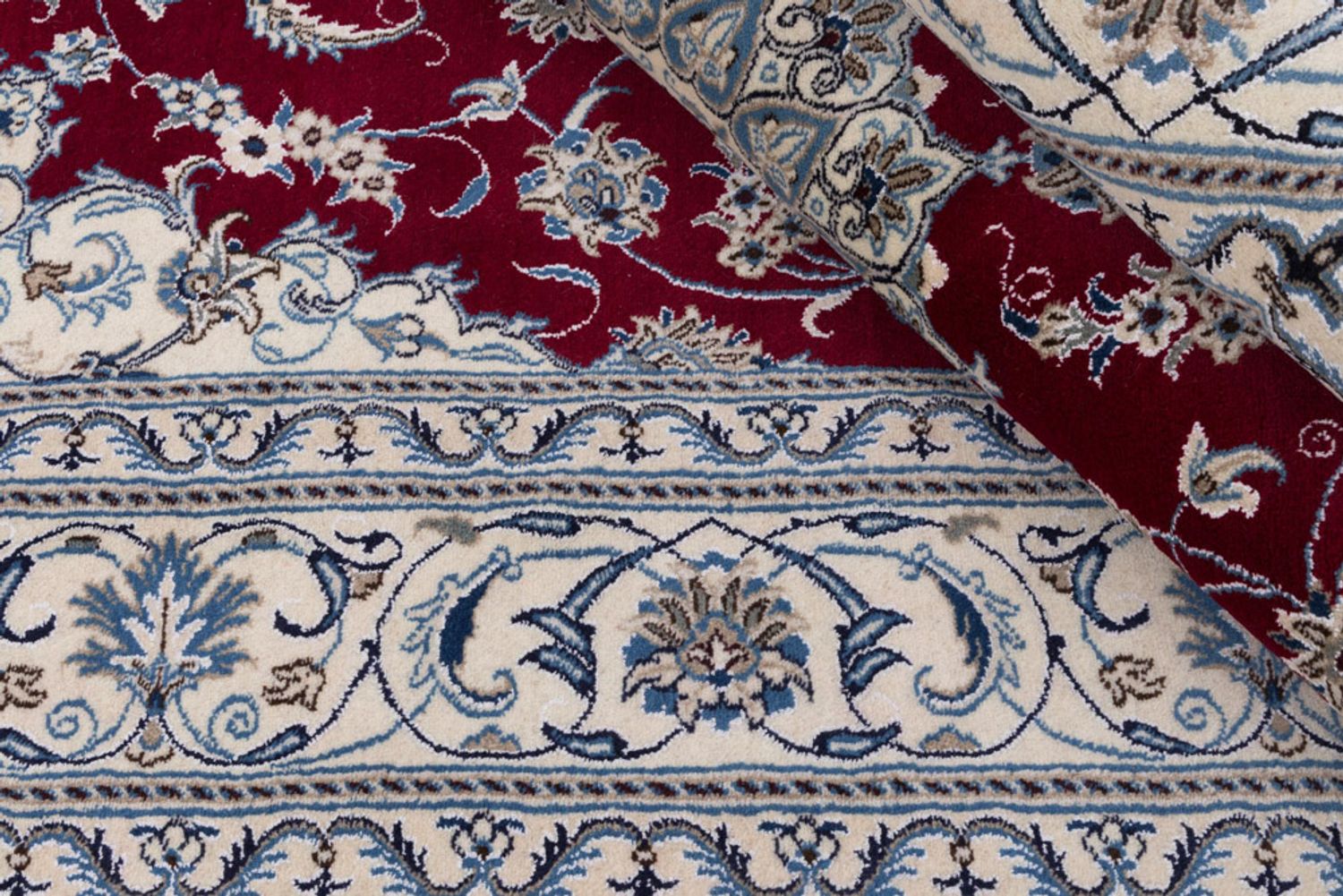 Perský koberec - Nain - 293 x 198 cm - červená