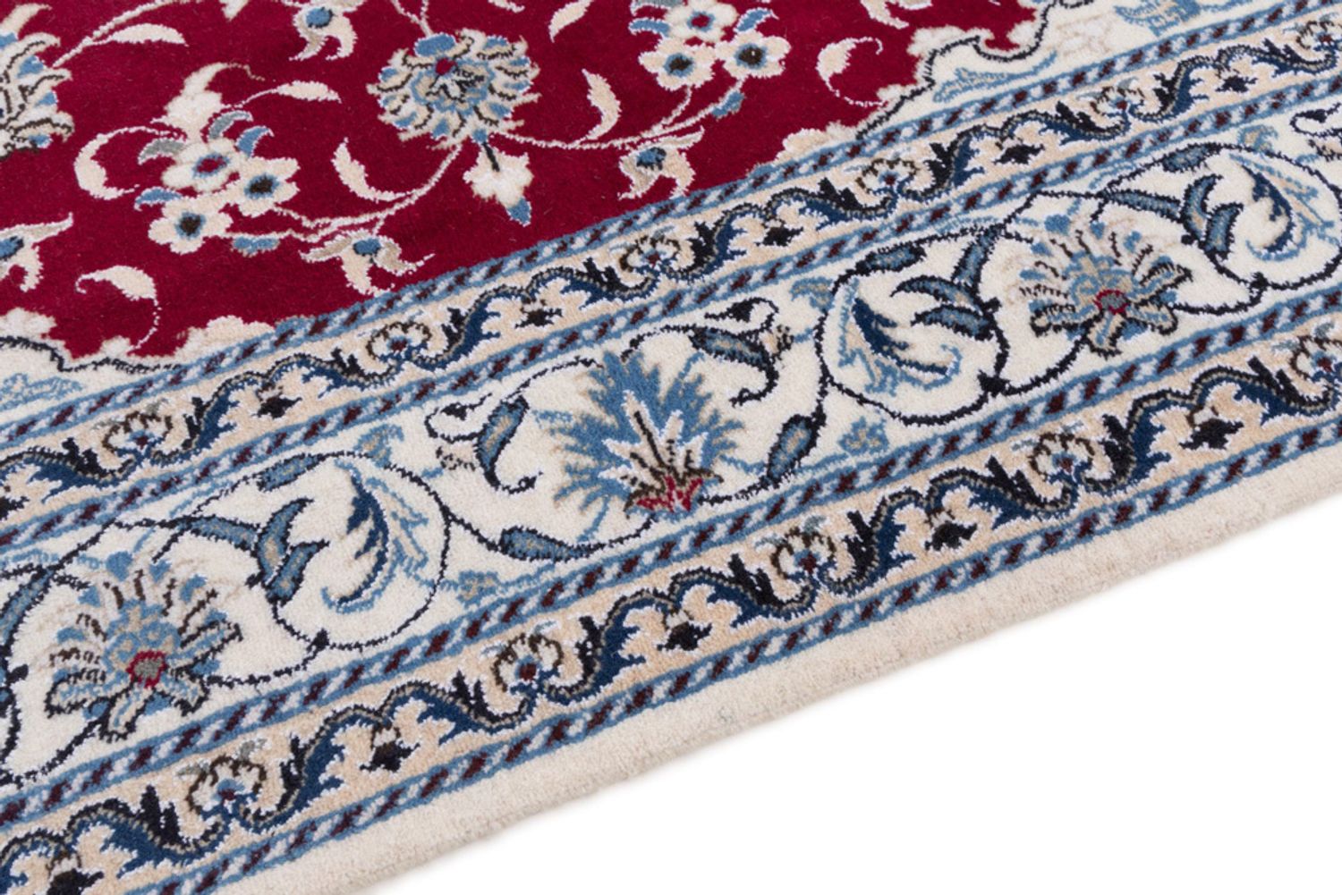 Alfombra persa - Nain - 202 x 148 cm - rojo