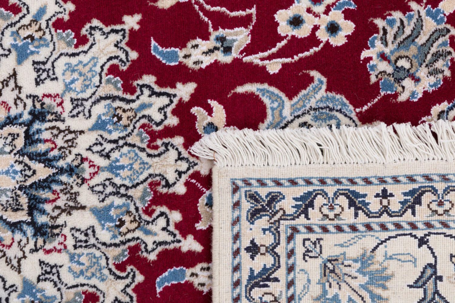 Alfombra persa - Nain - 202 x 148 cm - rojo