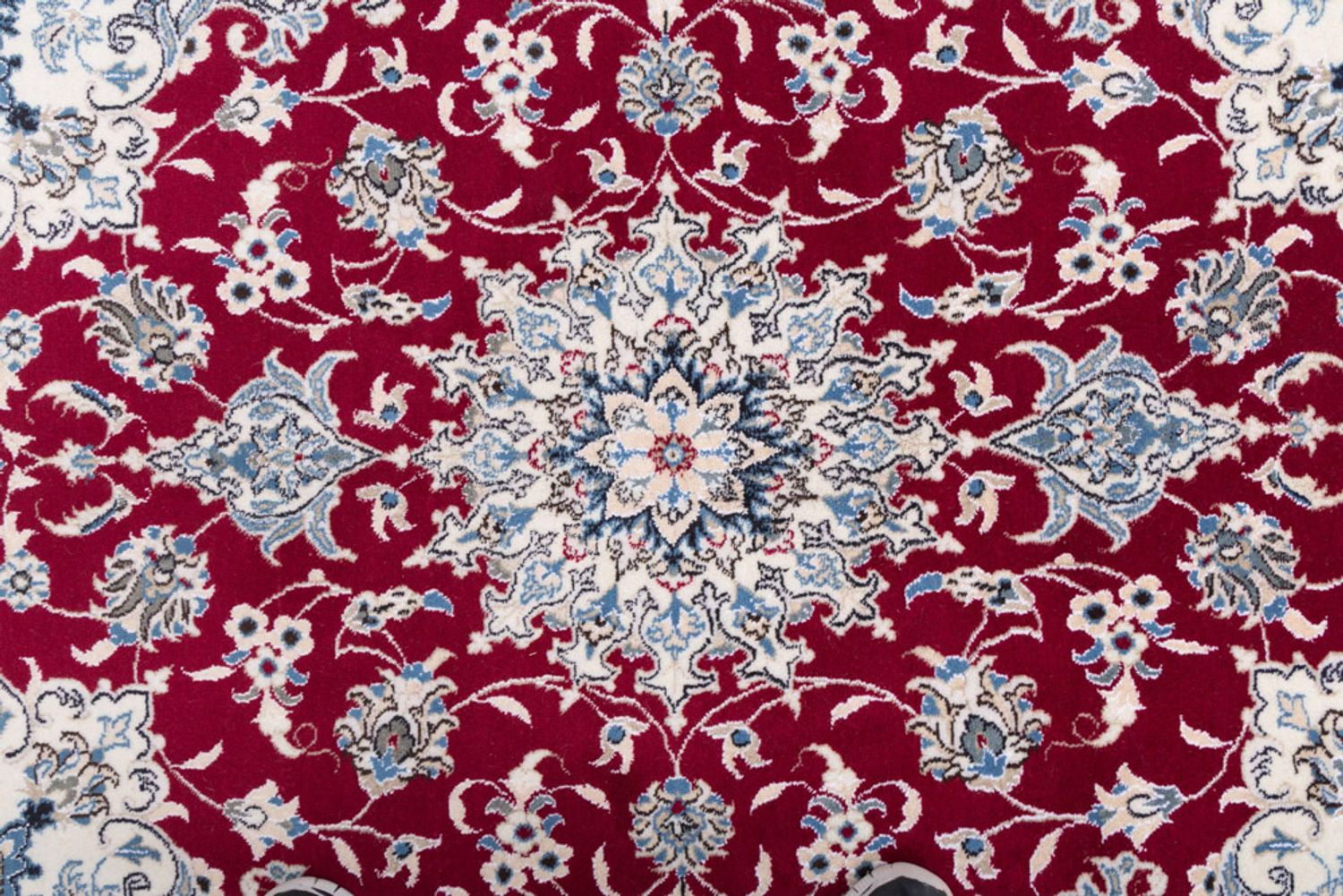 Alfombra persa - Nain - 202 x 148 cm - rojo