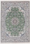 Alfombra persa - Nain - 204 x 146 cm - verde