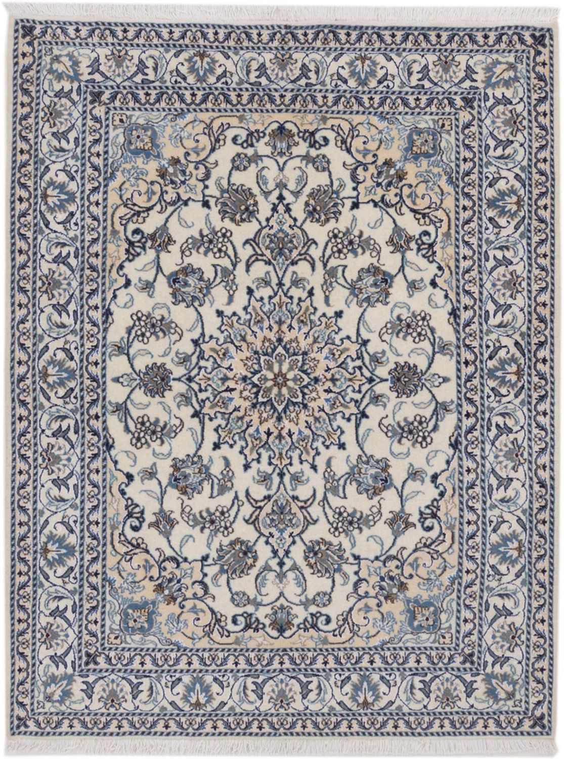 Persisk teppe - Nain - 197 x 150 cm - krem