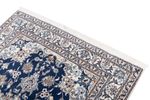 Alfombra persa - Nain - 197 x 145 cm - azul oscuro