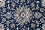 Alfombra persa - Nain - 197 x 145 cm - azul oscuro