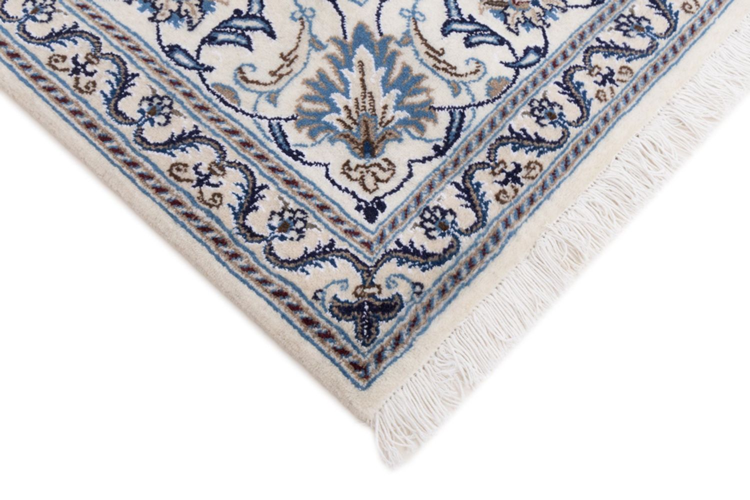 Perský koberec - Nain čtvercový  - 196 x 192 cm - tmavě modrá