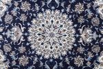 Perský koberec - Nain čtvercový  - 196 x 192 cm - tmavě modrá