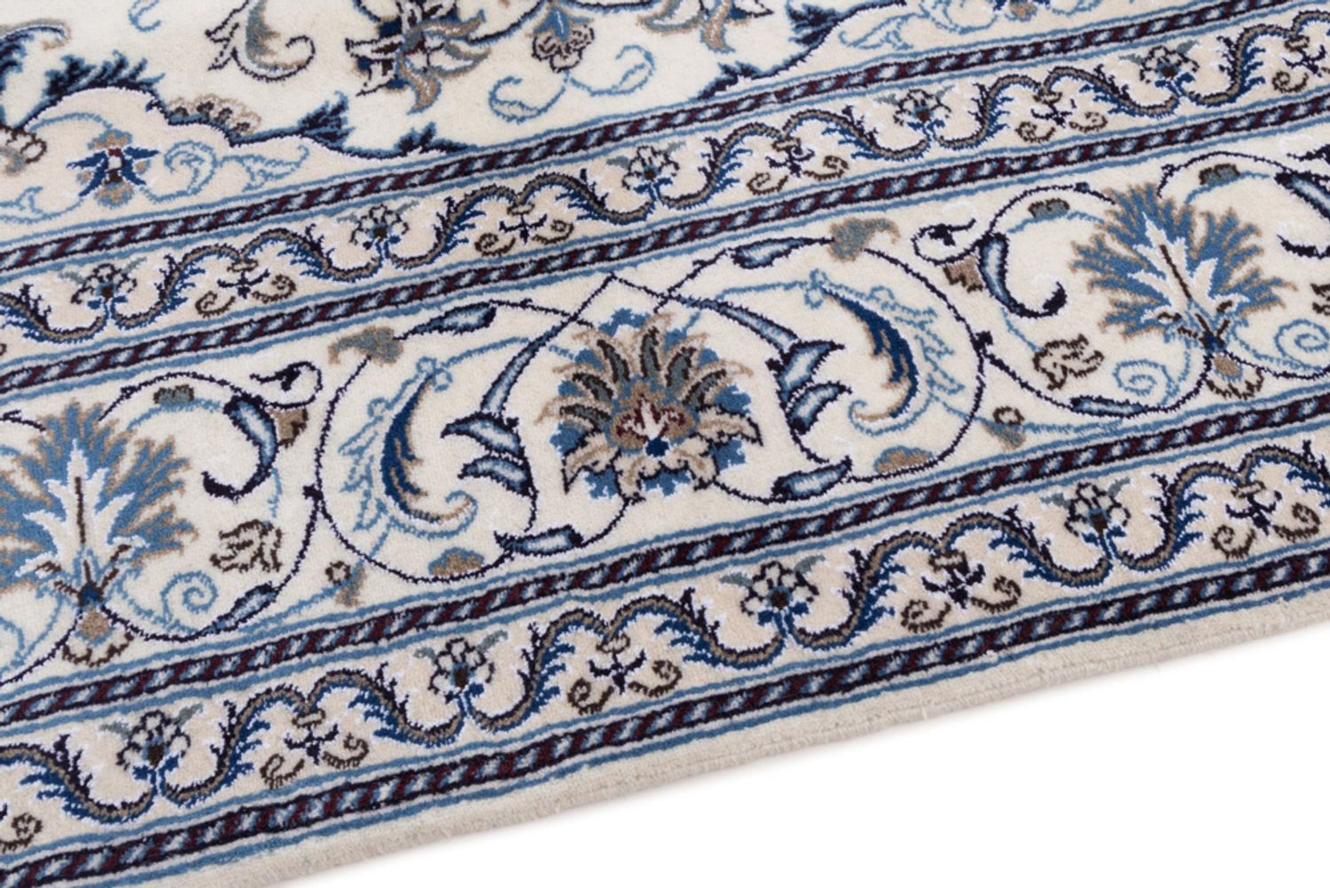 Alfombra persa - Nain cuadrado  - 197 x 197 cm - crema