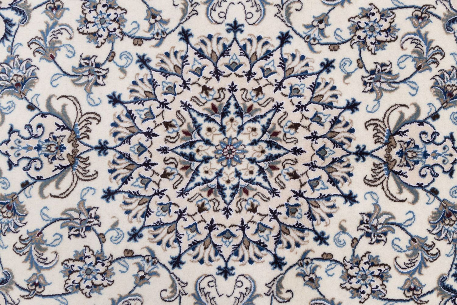 Alfombra persa - Nain cuadrado  - 197 x 197 cm - crema