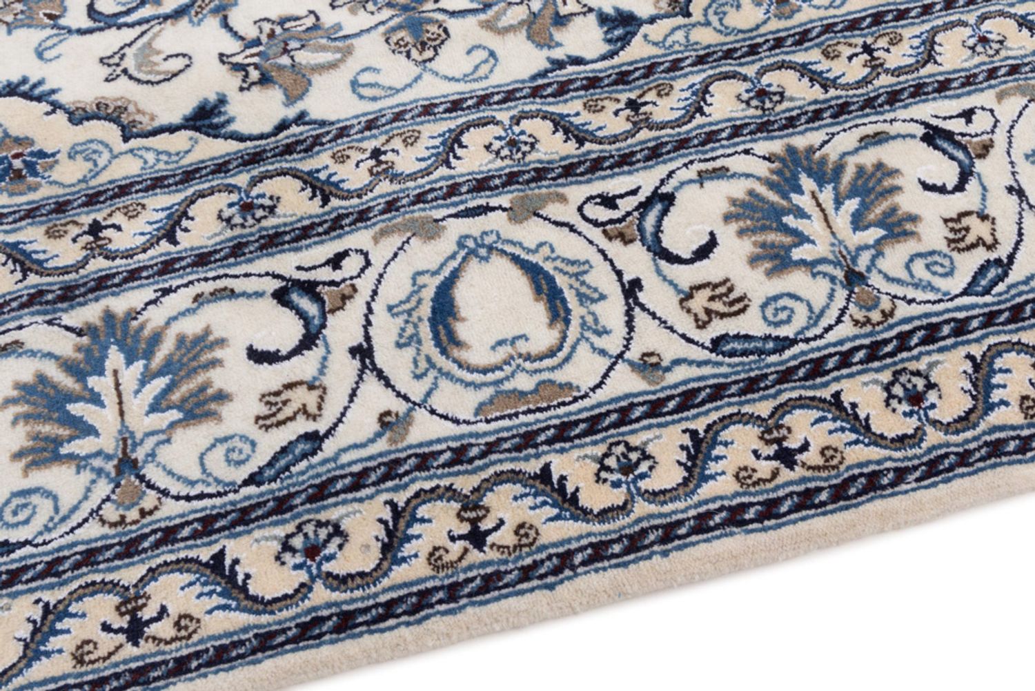 Alfombra persa - Nain cuadrado  - 207 x 193 cm - crema