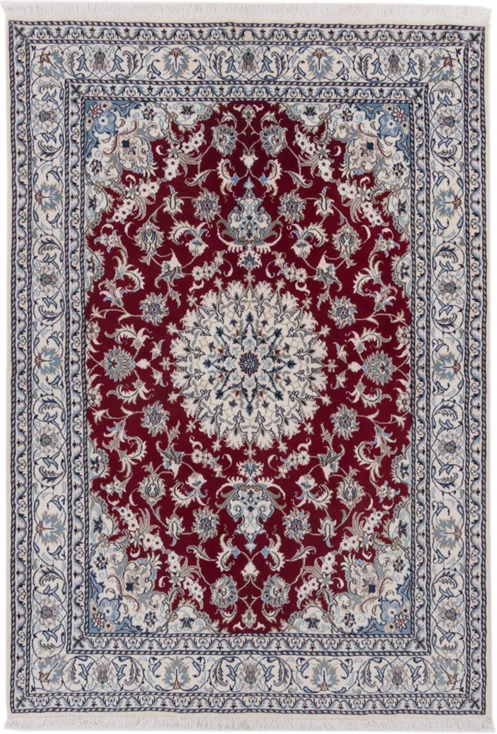 Alfombra persa - Nain - 237 x 164 cm - rojo
