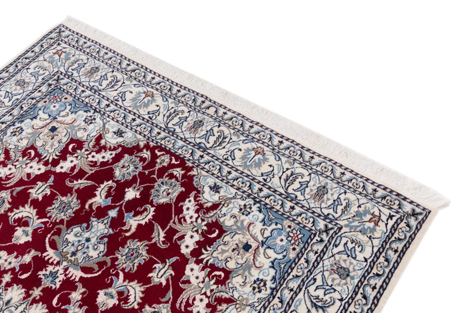 Alfombra persa - Nain - 237 x 164 cm - rojo