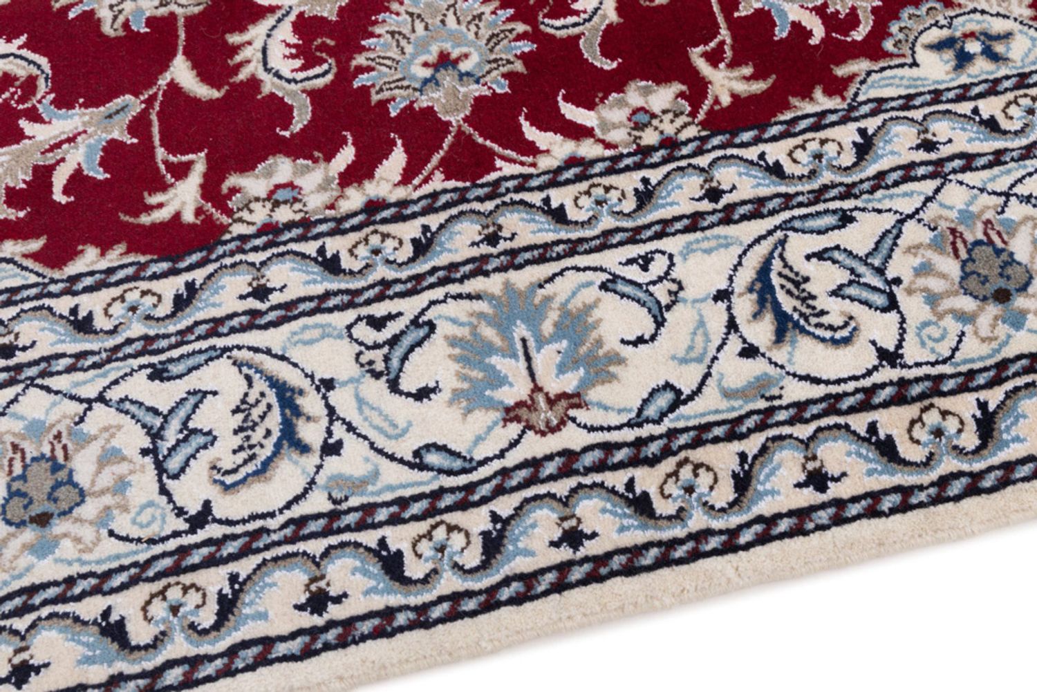 Alfombra persa - Nain - 237 x 164 cm - rojo