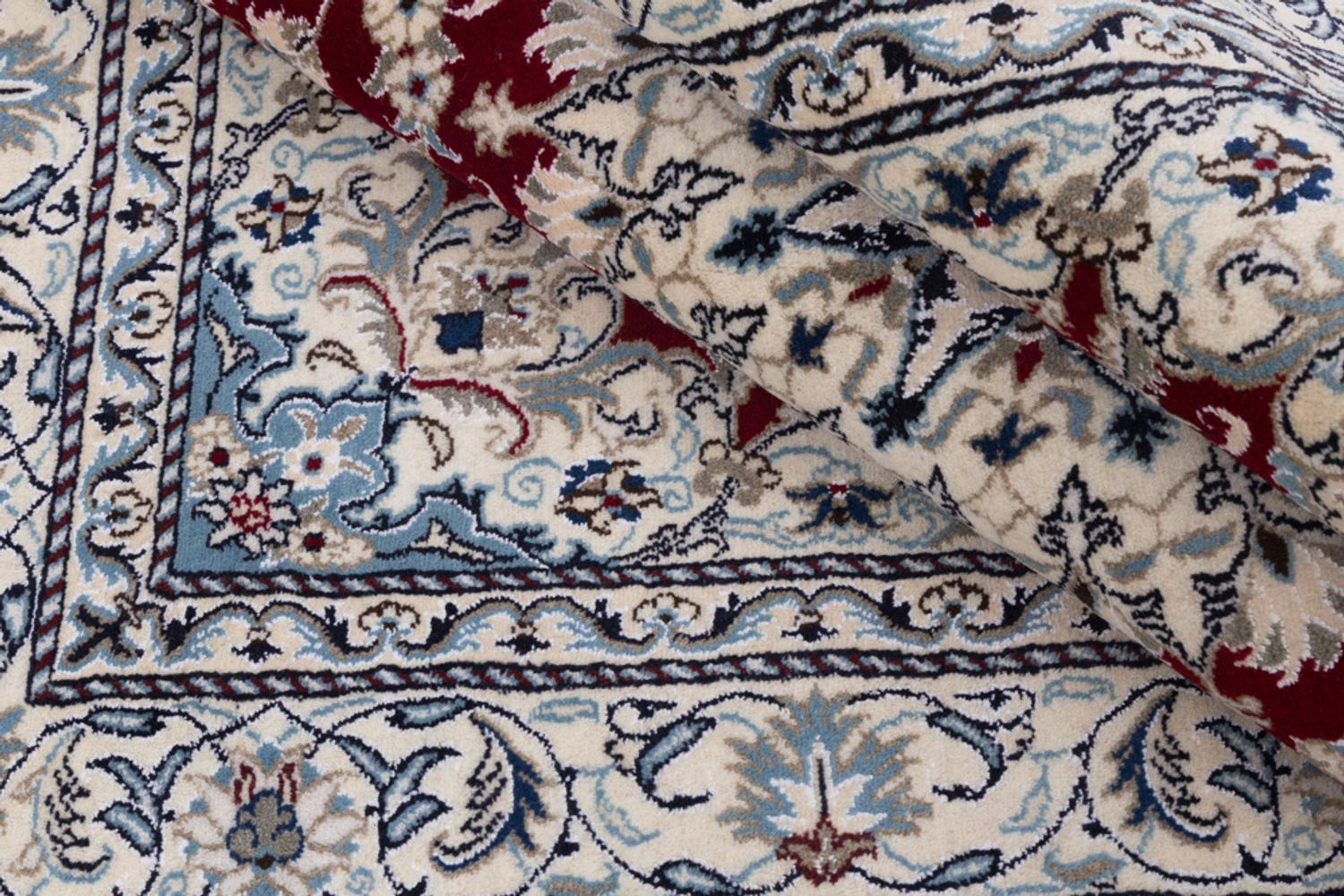 Alfombra persa - Nain - 237 x 164 cm - rojo