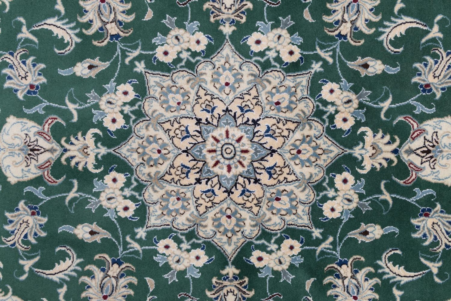 Alfombra persa - Nain - 237 x 162 cm - verde
