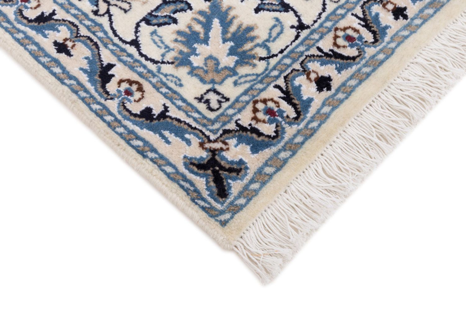 Alfombra persa - Nain - 198 x 142 cm - azul