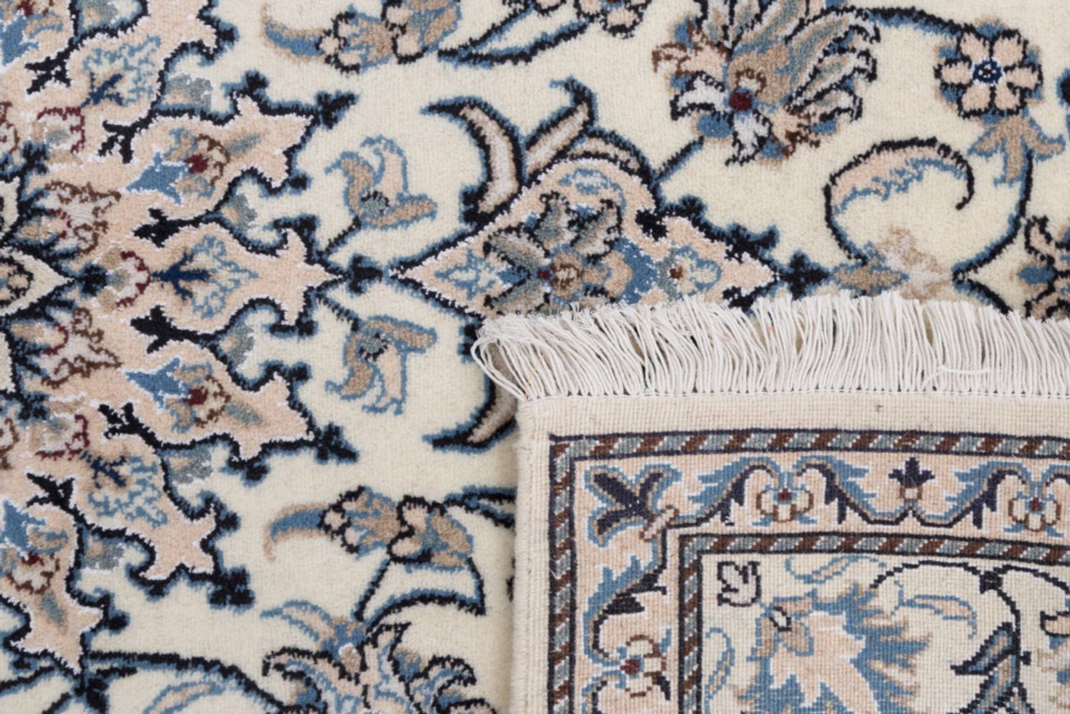 Persisk teppe - Nain - 200 x 147 cm - krem