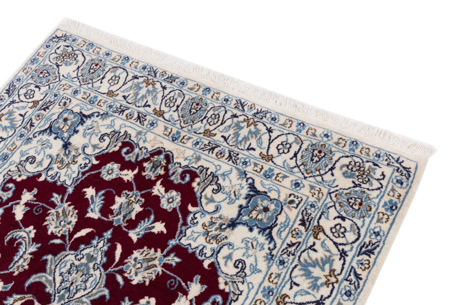 Alfombra persa - Nain - 202 x 120 cm - rojo