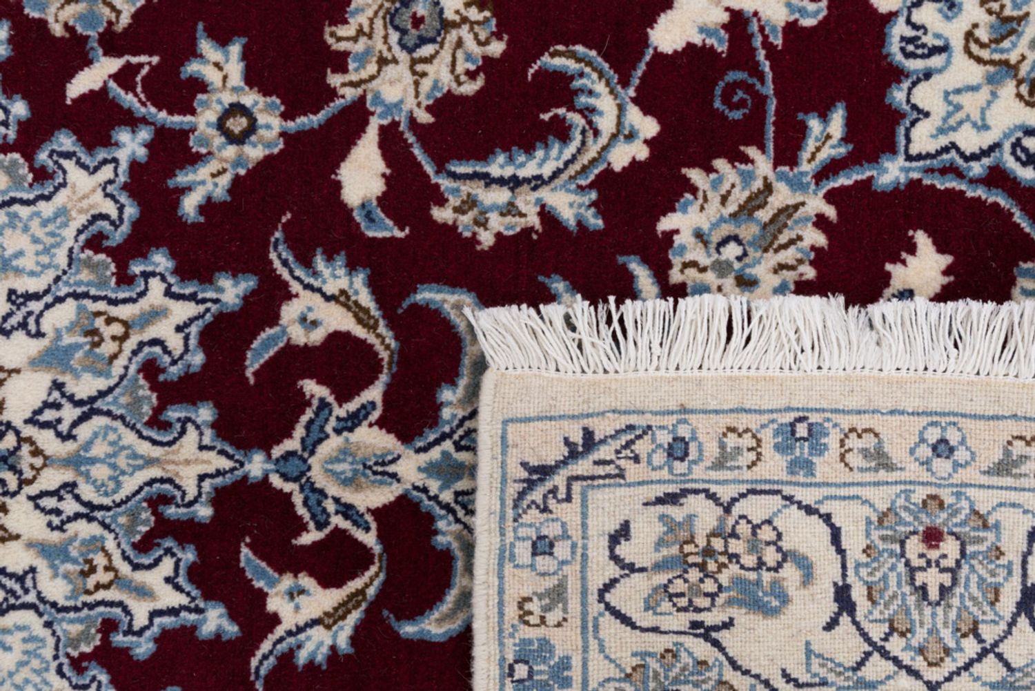 Alfombra persa - Nain - 202 x 120 cm - rojo